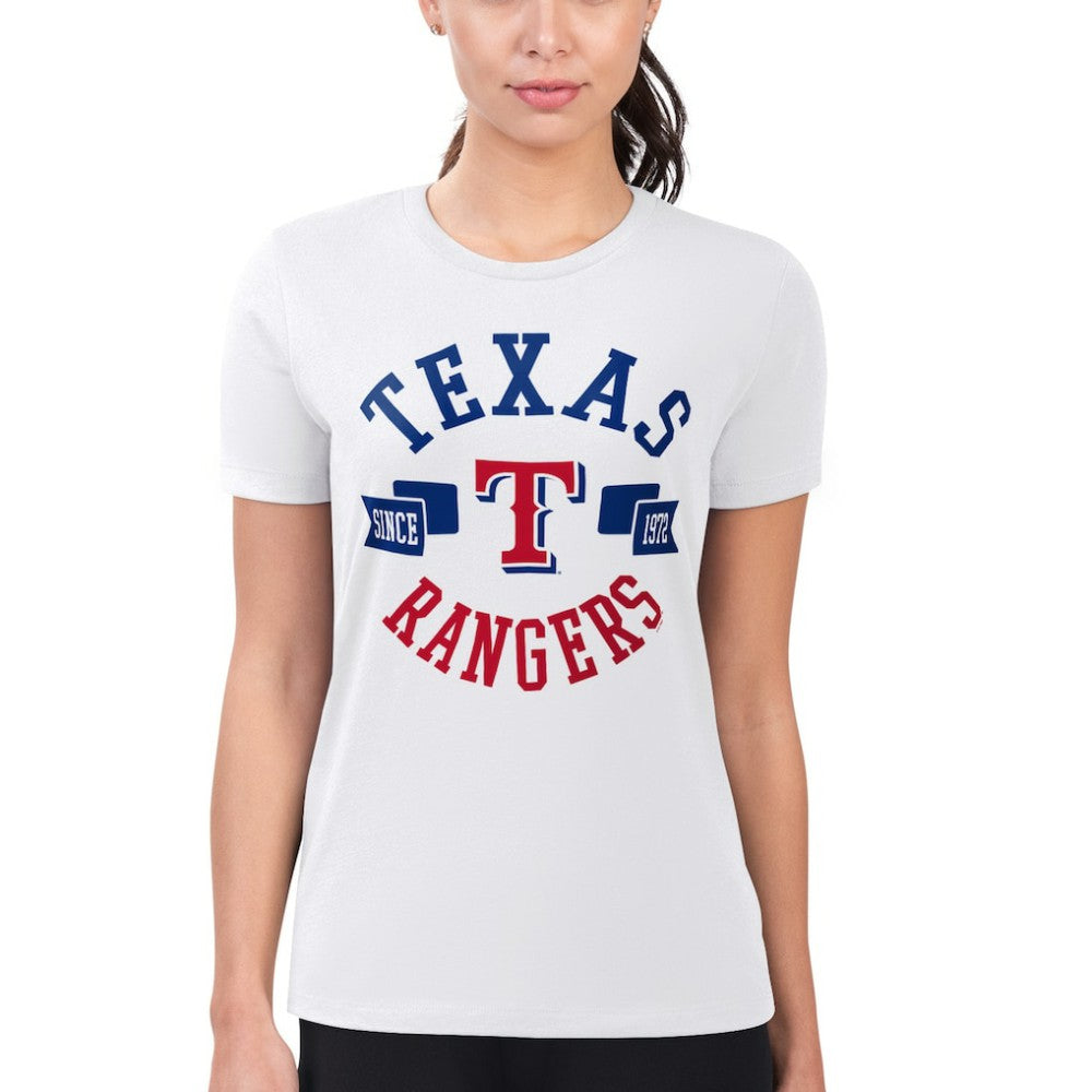 Texas Rangers G-III 4Her by Carl Banks Women's Super-Slim Fit Lightweight City Graphic T-Shirt Online