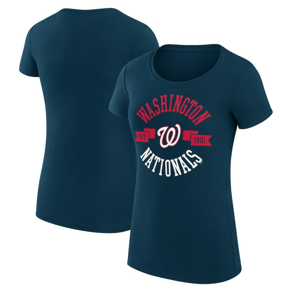 Washington Nationals G-III 4Her by Carl Banks Women's Super-Slim Fit Lightweight City Graphic T-Shirt Outlet