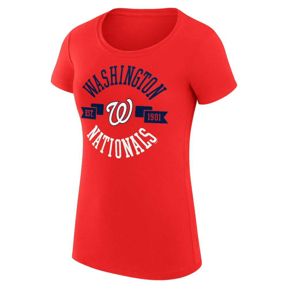 Washington Nationals G-III 4Her by Carl Banks Women's Super-Slim Fit Lightweight City Graphic T-Shirt Outlet
