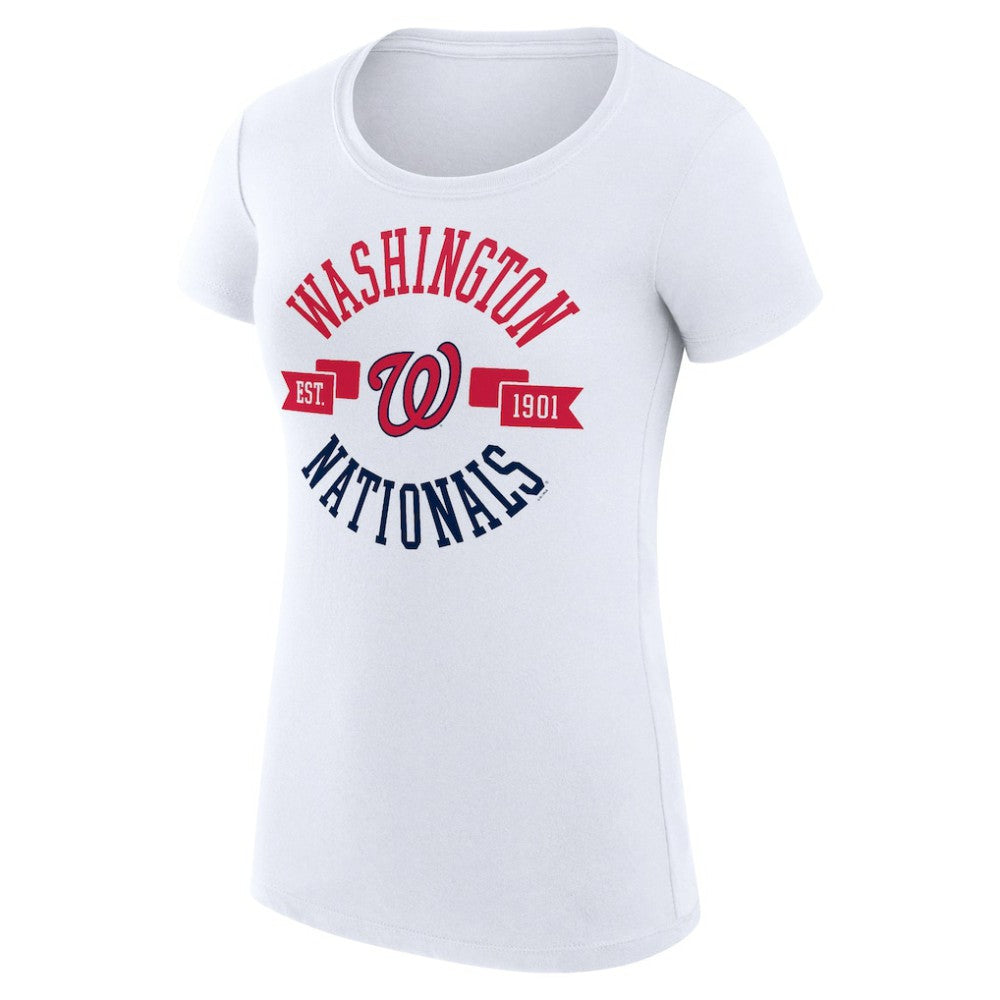 Washington Nationals G-III 4Her by Carl Banks Women's Super-Slim Fit Lightweight City Graphic T-Shirt Sale