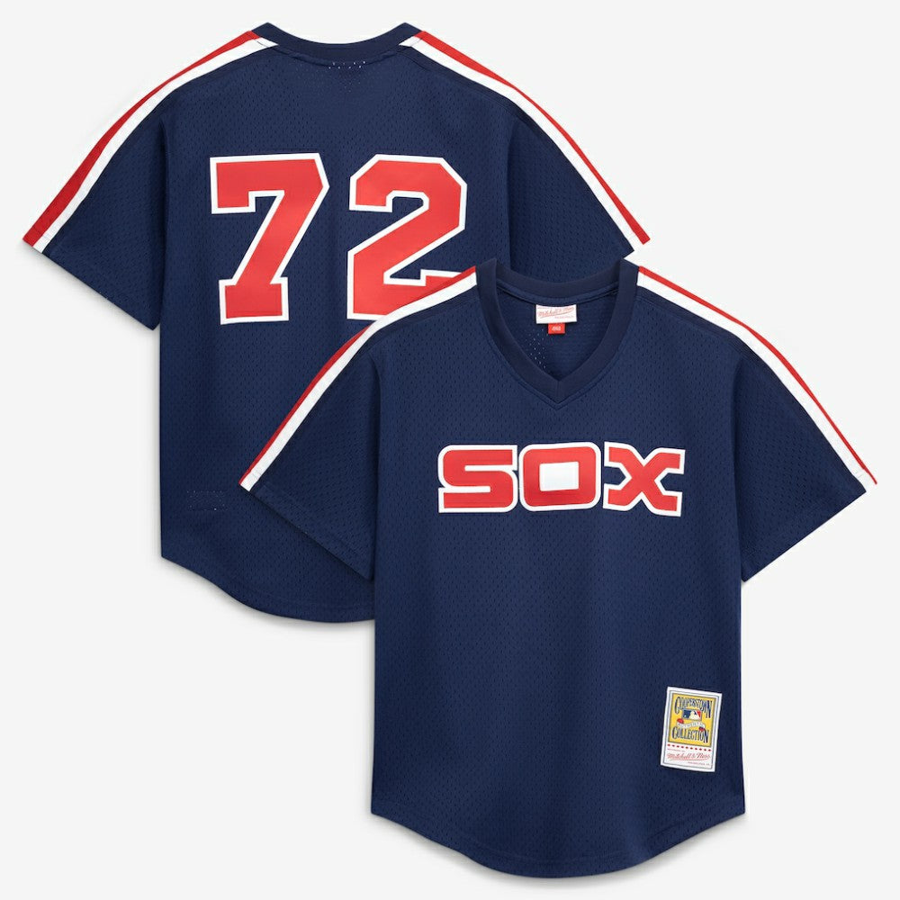 Carlton Fisk Chicago White Sox Mitchell & Ness Authentic Batting Practice Jersey Outlet