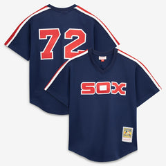 Carlton Fisk Chicago White Sox Mitchell & Ness Authentic Batting Practice Jersey Outlet