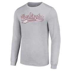Washington Commanders Starter Tailsweep Long Sleeve T-Shirt - Heather Gray - NFL