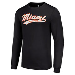 Miami Dolphins Starter Tailsweep Long Sleeve T-Shirt - Black - NFL