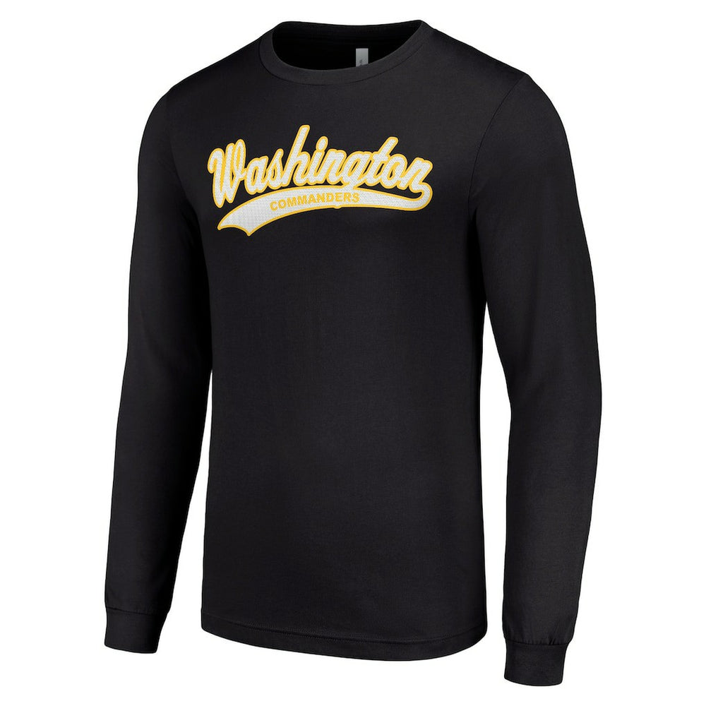 Washington Commanders Starter Tailsweep Long Sleeve T-Shirt - Black - NFL