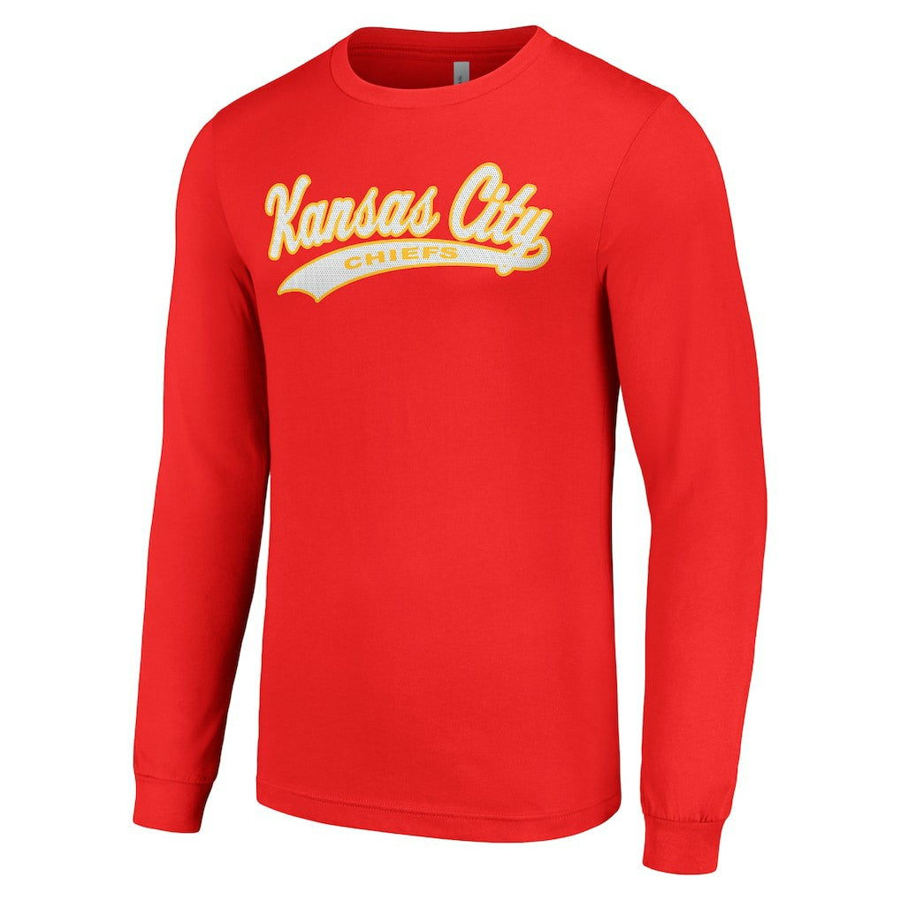 Kansas City Chiefs Starter Tailsweep Long Sleeve T-Shirt - Red - NFL