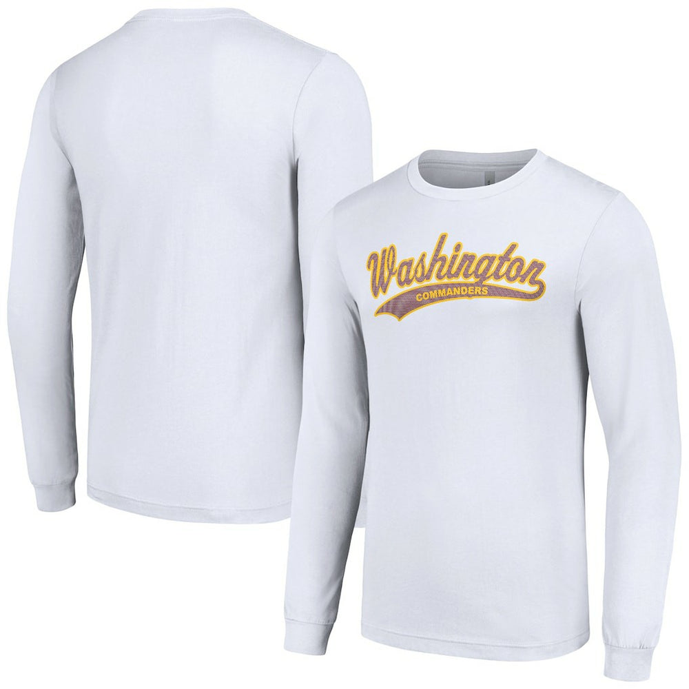 Washington Commanders Starter Tailsweep Long Sleeve T-Shirt - White - NFL