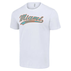 Miami Dolphins Starter Tailsweep T-Shirt - White - NFL
