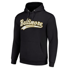 Baltimore Ravens Starter Unisex Tailsweep Pullover Hoodie - Black - NFL