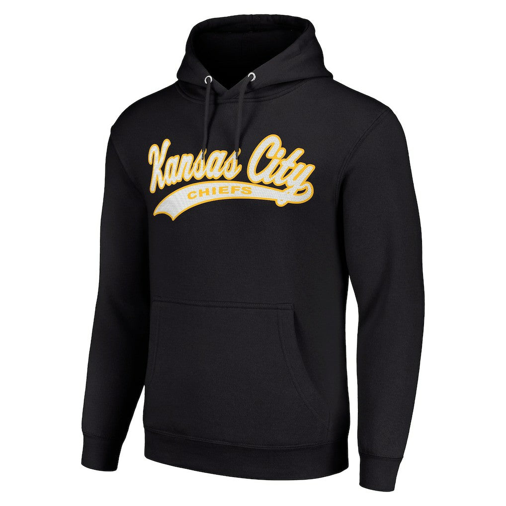 Kansas City Chiefs Starter Unisex Tailsweep Pullover Hoodie - Black - NFL