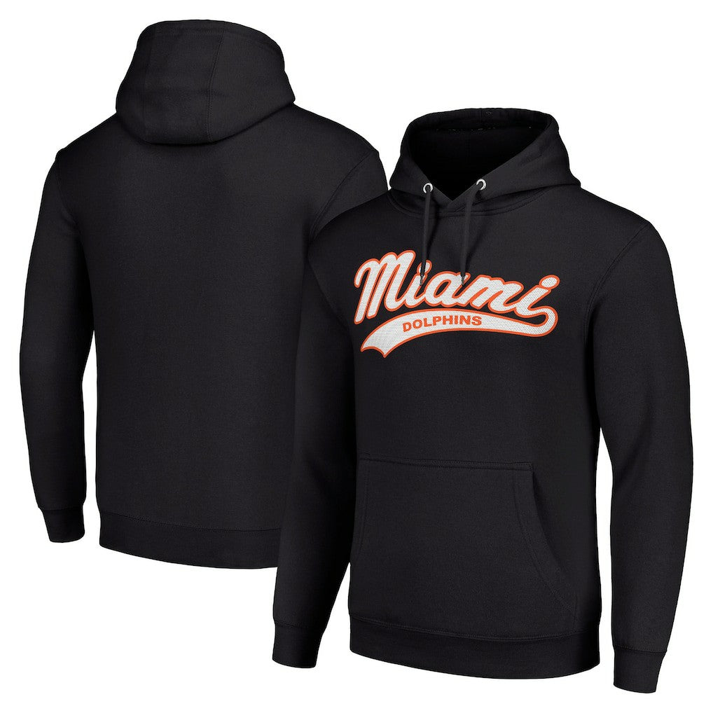 Miami Dolphins Starter Unisex Tailsweep Pullover Hoodie - Black - NFL
