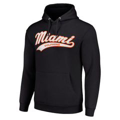 Miami Dolphins Starter Unisex Tailsweep Pullover Hoodie - Black - NFL