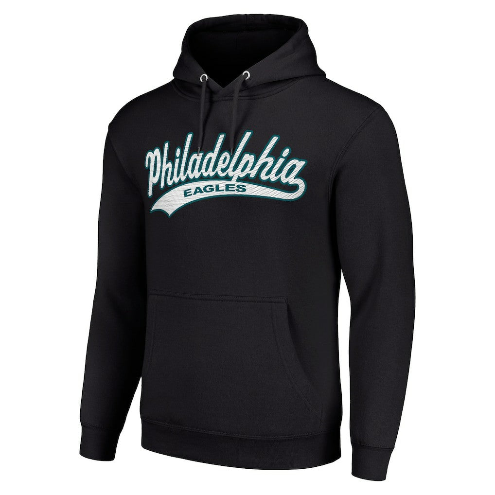 Philadelphia Eagles Starter Unisex Tailsweep Pullover Hoodie - Black - NFL
