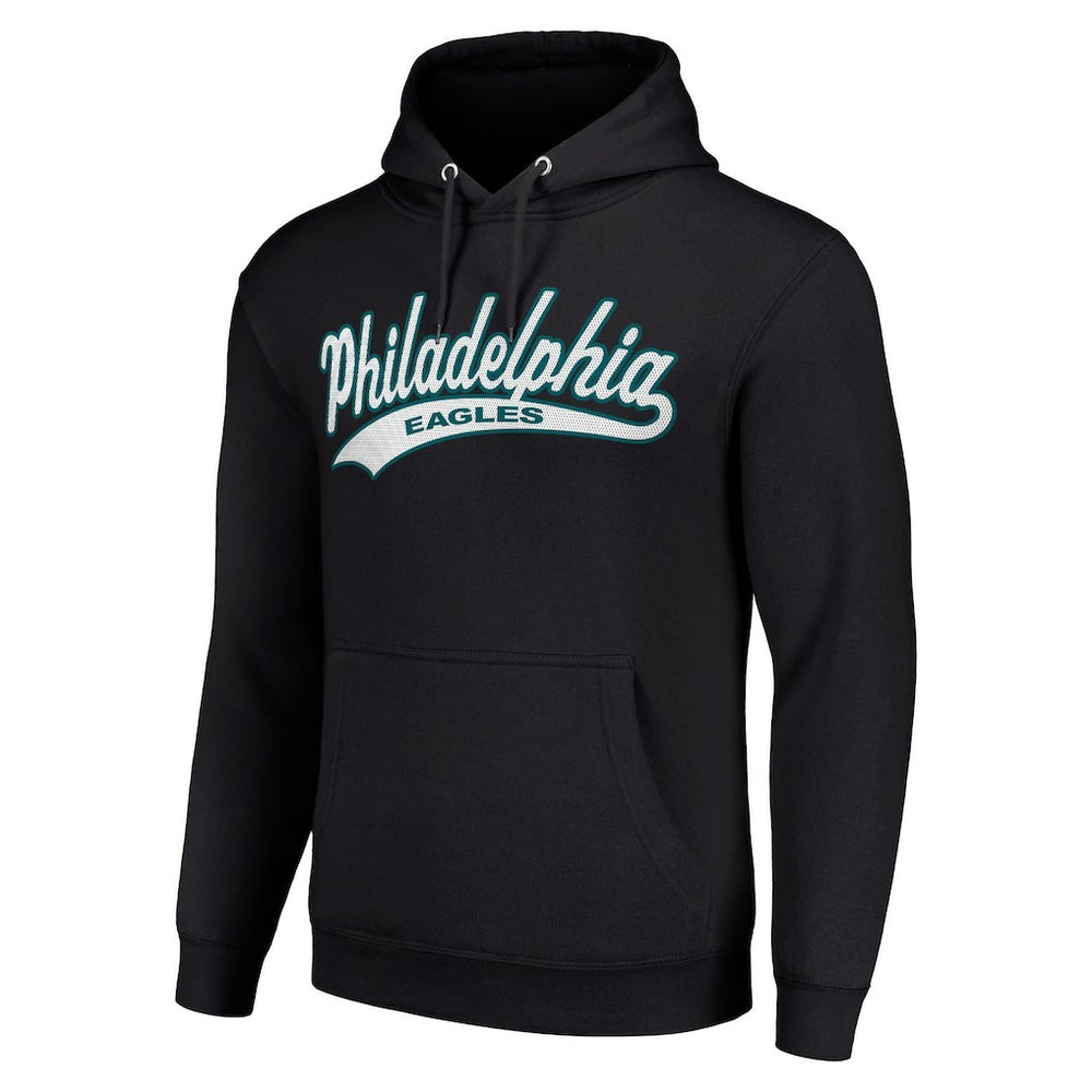 Philadelphia Eagles Starter Unisex Tailsweep Pullover Hoodie - Black - NFL