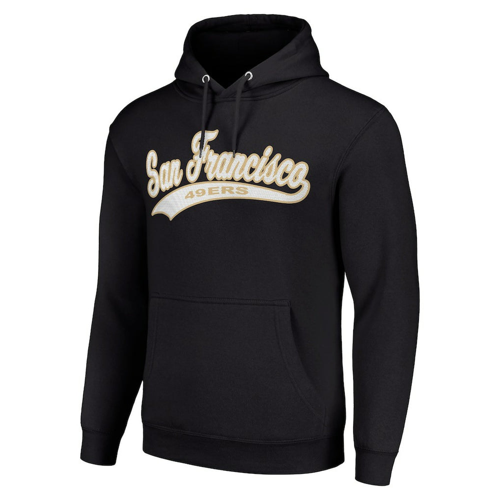 San Francisco 49ers Starter Unisex Tailsweep Pullover Hoodie - Black - NFL