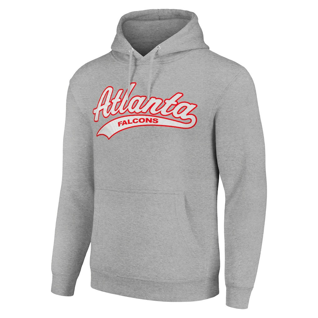 Atlanta Falcons Starter Unisex Tailsweep Pullover Hoodie - Heather Gray - NFL