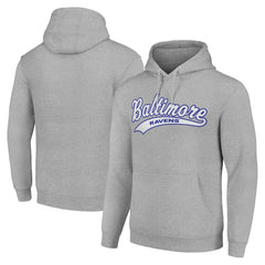 Baltimore Ravens Starter Unisex Tailsweep Pullover Hoodie - Heather Gray - NFL