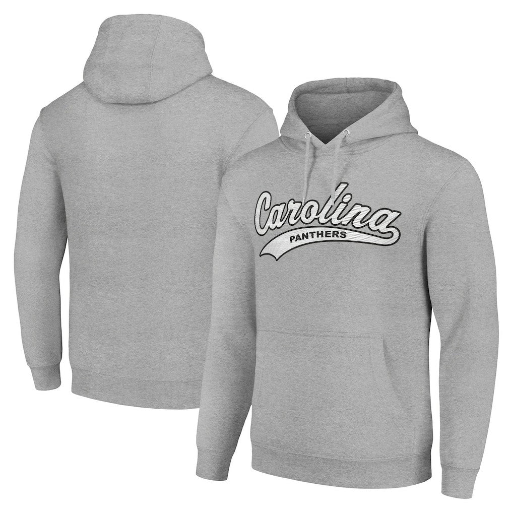 Carolina Panthers Starter Unisex Tailsweep Pullover Hoodie - Heather Gray - NFL