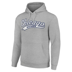 Chicago Bears Starter Unisex Tailsweep Pullover Hoodie - Heather Gray - NFL
