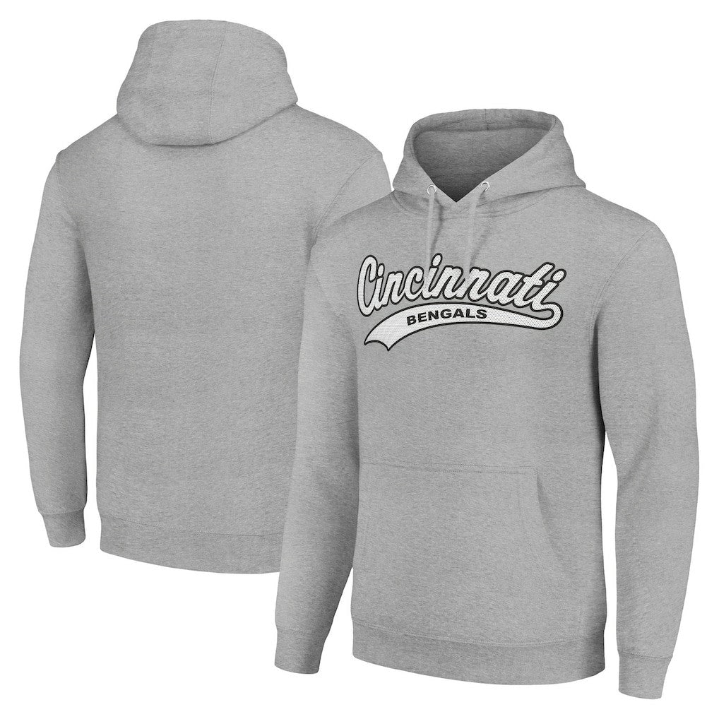Cincinnati Bengals Starter Unisex Tailsweep Pullover Hoodie - Heather Gray - NFL