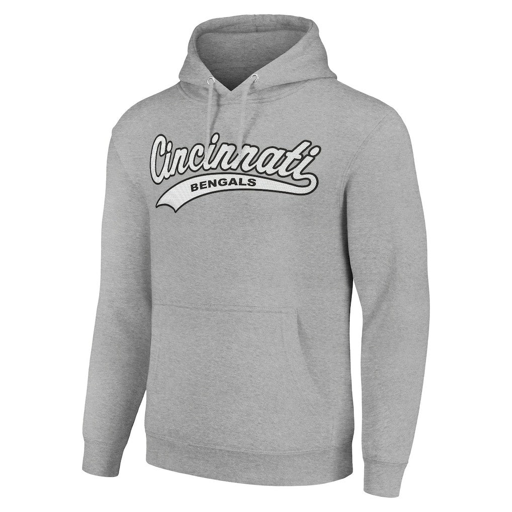 Cincinnati Bengals Starter Unisex Tailsweep Pullover Hoodie - Heather Gray - NFL