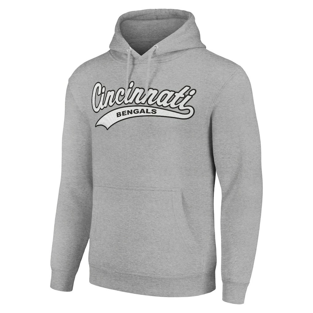 Cincinnati Bengals Starter Unisex Tailsweep Pullover Hoodie - Heather Gray - NFL