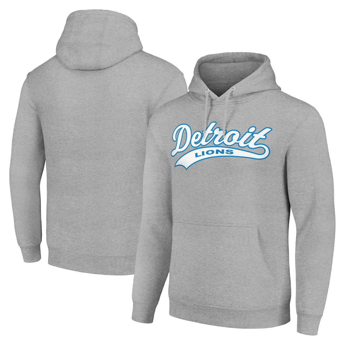Detroit Lions Starter Unisex Tailsweep Pullover Hoodie - Heather Gray - NFL
