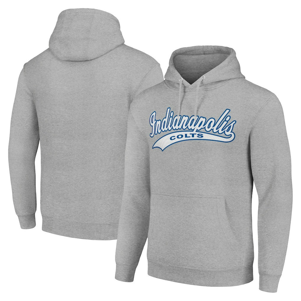 Indianapolis Colts Starter Unisex Tailsweep Pullover Hoodie - Heather Gray - NFL