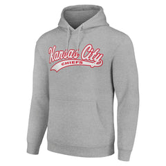 Kansas City Chiefs Starter Unisex Tailsweep Pullover Hoodie - Heather Gray - NFL