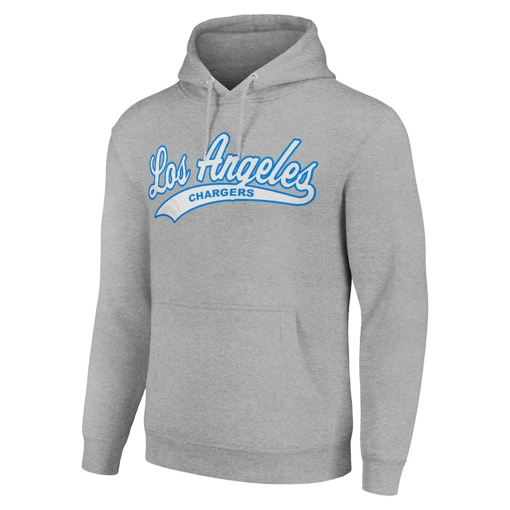 Los Angeles Chargers Starter Unisex Tailsweep Pullover Hoodie - Heather Gray - NFL