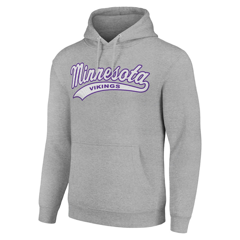 Minnesota Vikings Starter Unisex Tailsweep Pullover Hoodie - Heather Gray - NFL