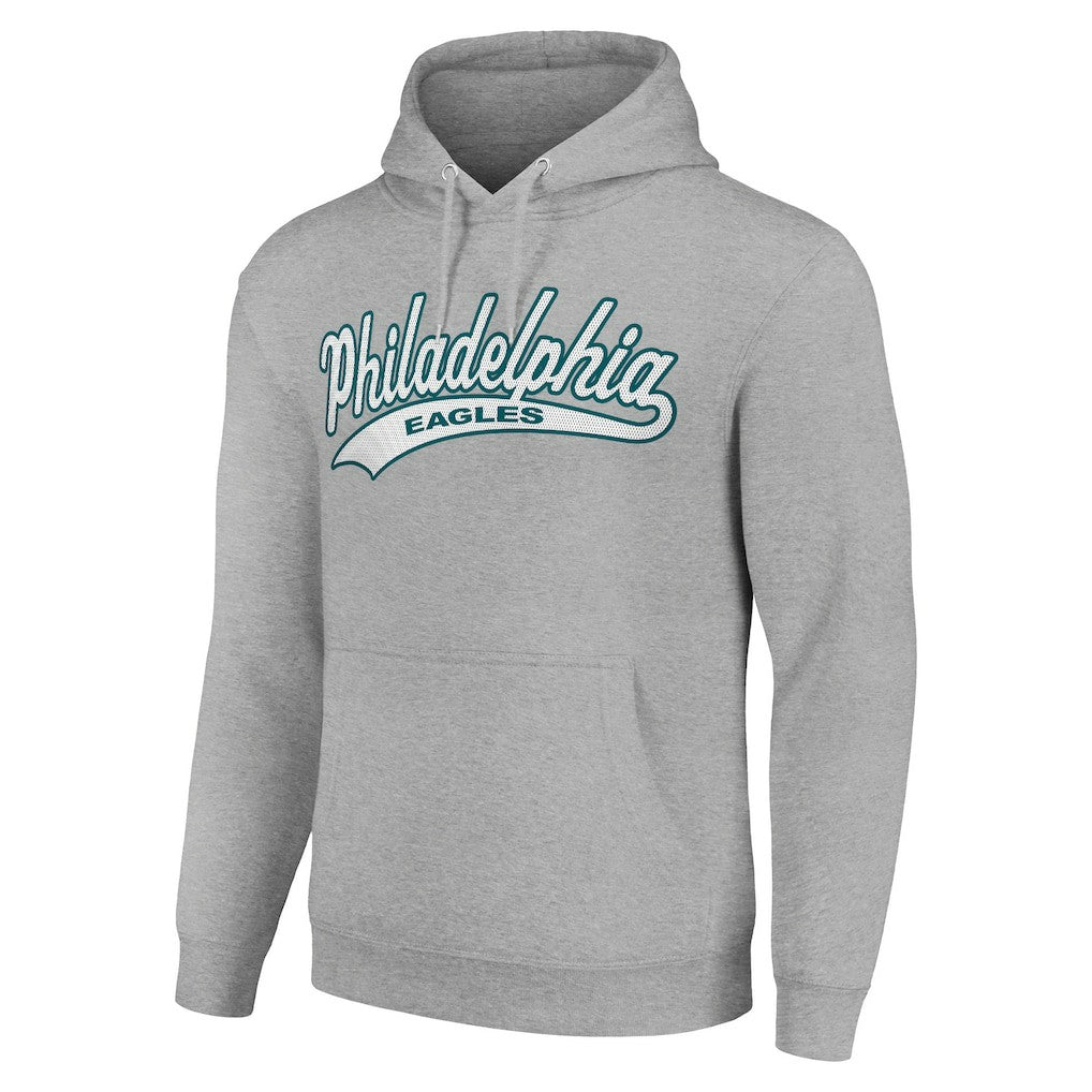 Philadelphia Eagles Starter Unisex Tailsweep Pullover Hoodie - Heather Gray - NFL