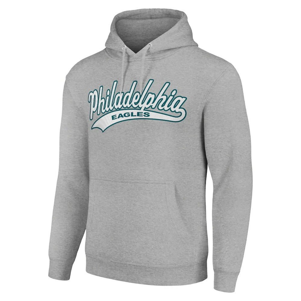 Philadelphia Eagles Starter Unisex Tailsweep Pullover Hoodie - Heather Gray - NFL