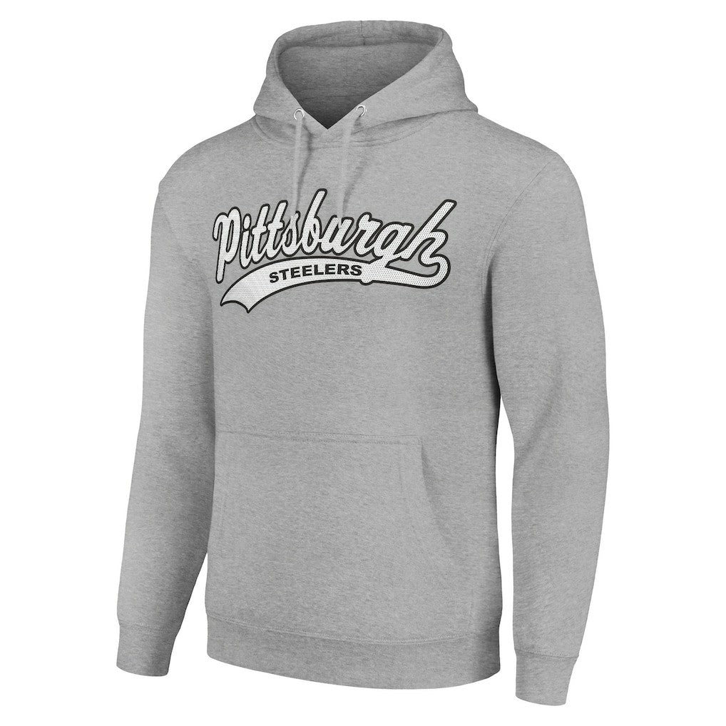 Pittsburgh Steelers Starter Unisex Tailsweep Pullover Hoodie - Heather Gray - NFL
