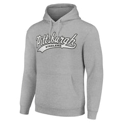 Pittsburgh Steelers Starter Unisex Tailsweep Pullover Hoodie - Heather Gray - NFL