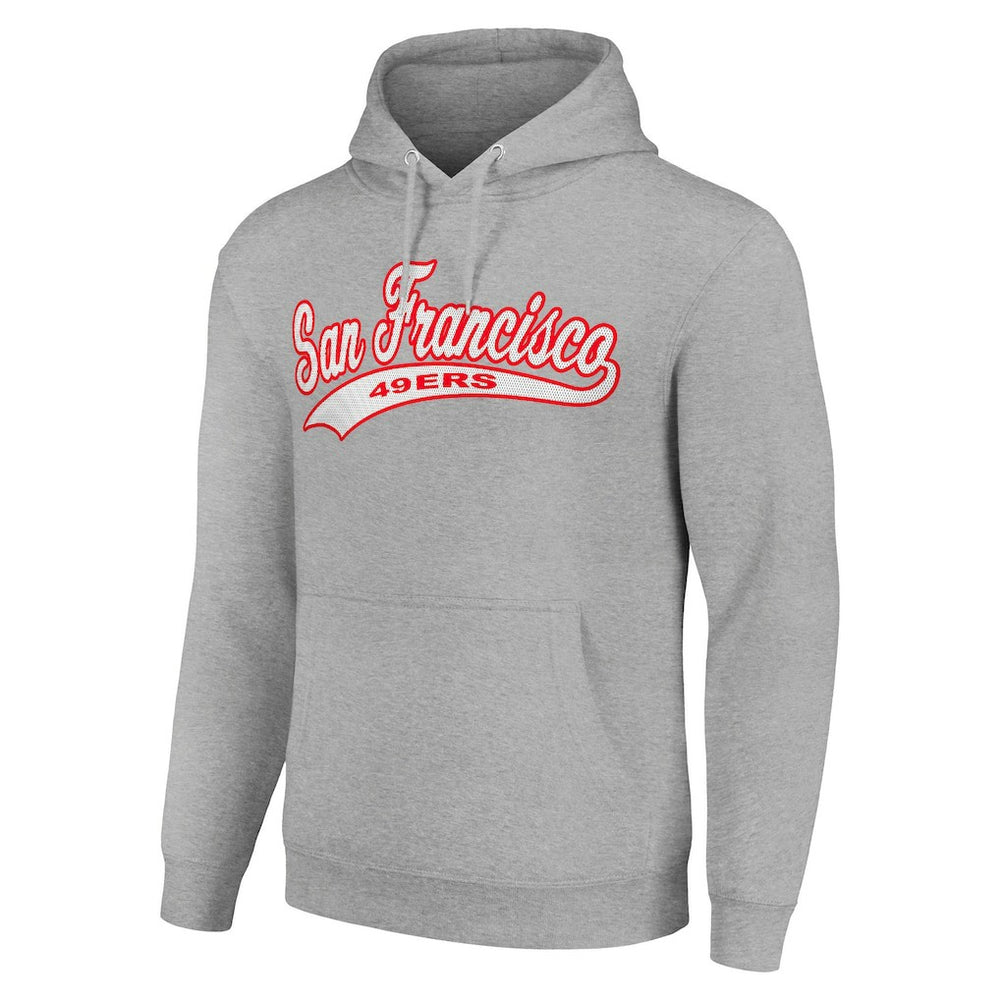 San Francisco 49ers Starter Unisex Tailsweep Pullover Hoodie - Heather Gray - NFL