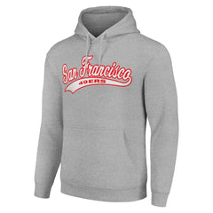 San Francisco 49ers Starter Unisex Tailsweep Pullover Hoodie - Heather Gray - NFL