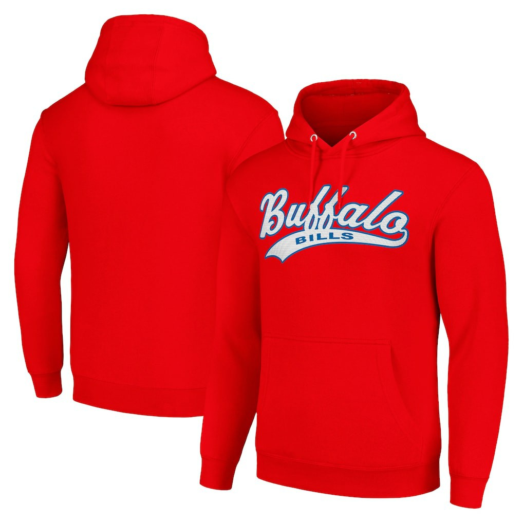 Buffalo Bills Starter Unisex Tailsweep Pullover Hoodie - Red - NFL