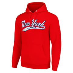 New York Giants Starter Unisex Tailsweep Pullover Hoodie - Red - NFL