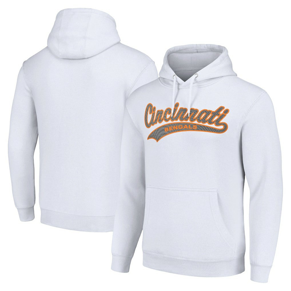 Cincinnati Bengals Starter Unisex Tailsweep Pullover Hoodie - White - NFL