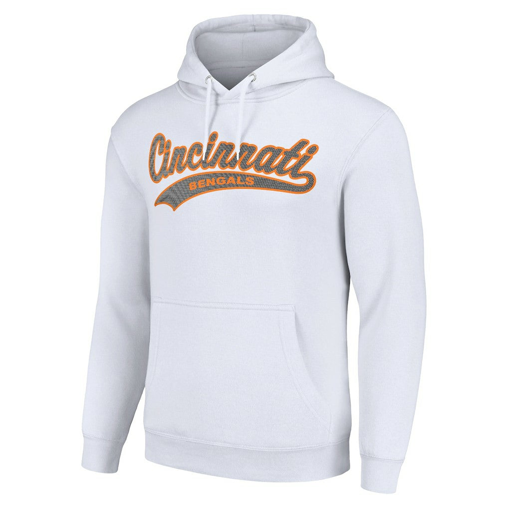 Cincinnati Bengals Starter Unisex Tailsweep Pullover Hoodie - White - NFL