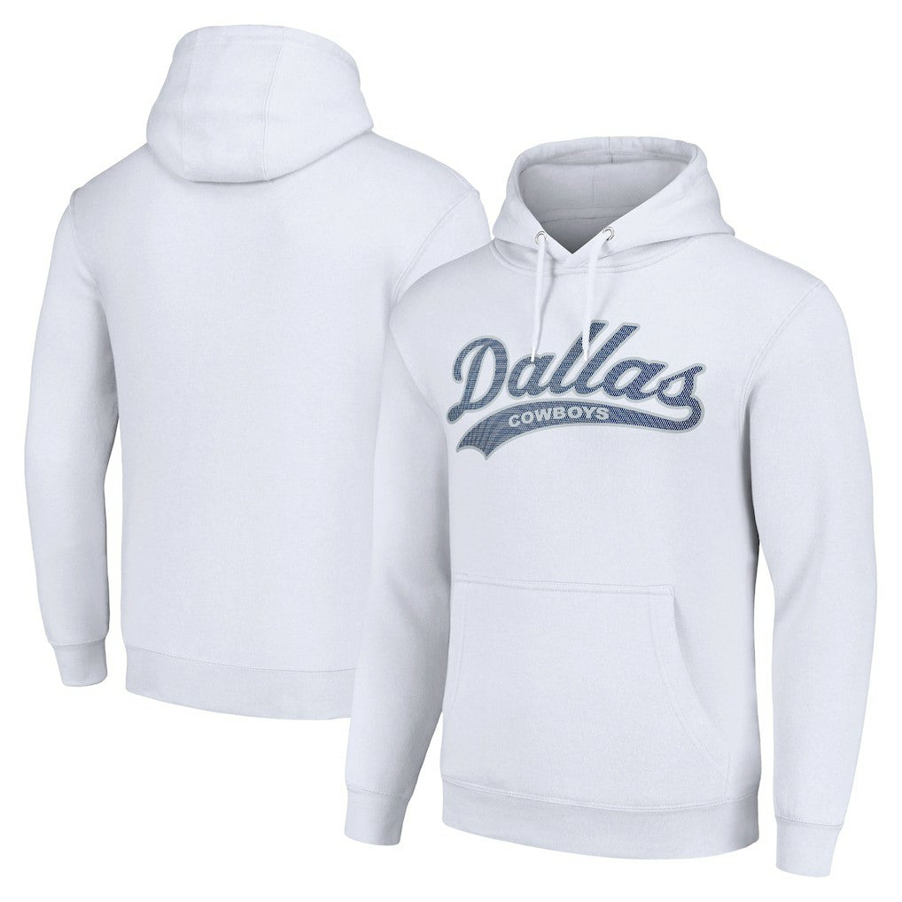 Dallas Cowboys Starter Unisex Tailsweep Pullover Hoodie - White - NFL