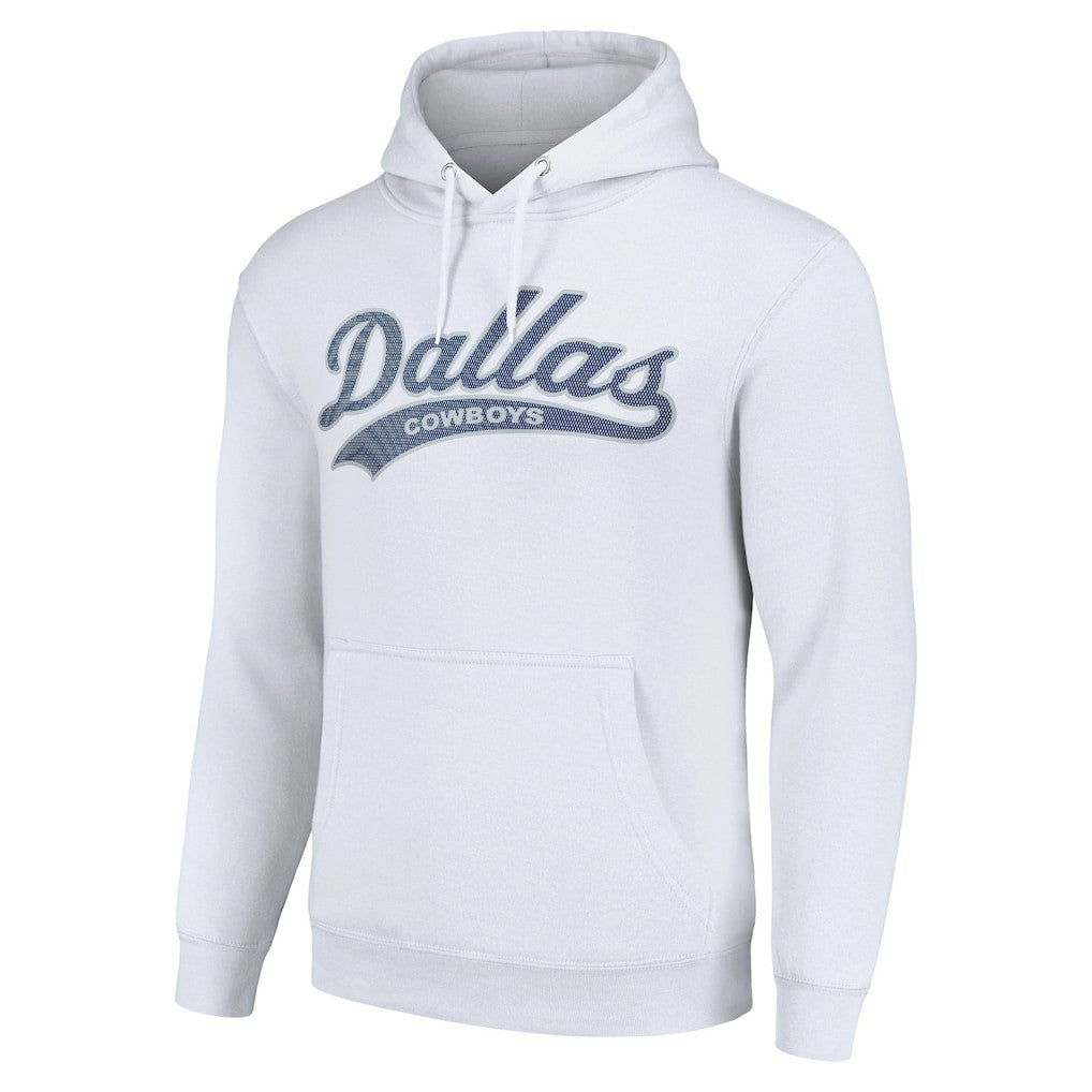 Dallas Cowboys Starter Unisex Tailsweep Pullover Hoodie - White - NFL