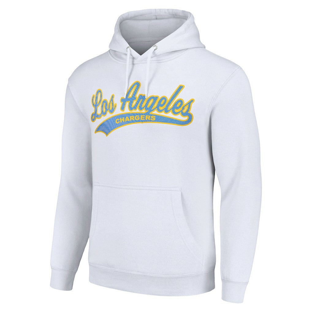 Los Angeles Chargers Starter Unisex Tailsweep Pullover Hoodie - White - NFL