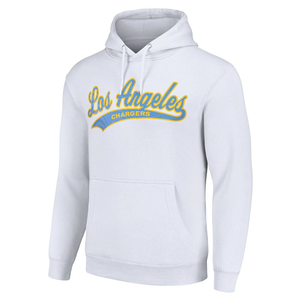 Los Angeles Chargers Starter Unisex Tailsweep Pullover Hoodie - White - NFL