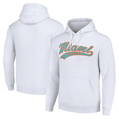 Miami Dolphins Starter Unisex Tailsweep Pullover Hoodie - White - NFL