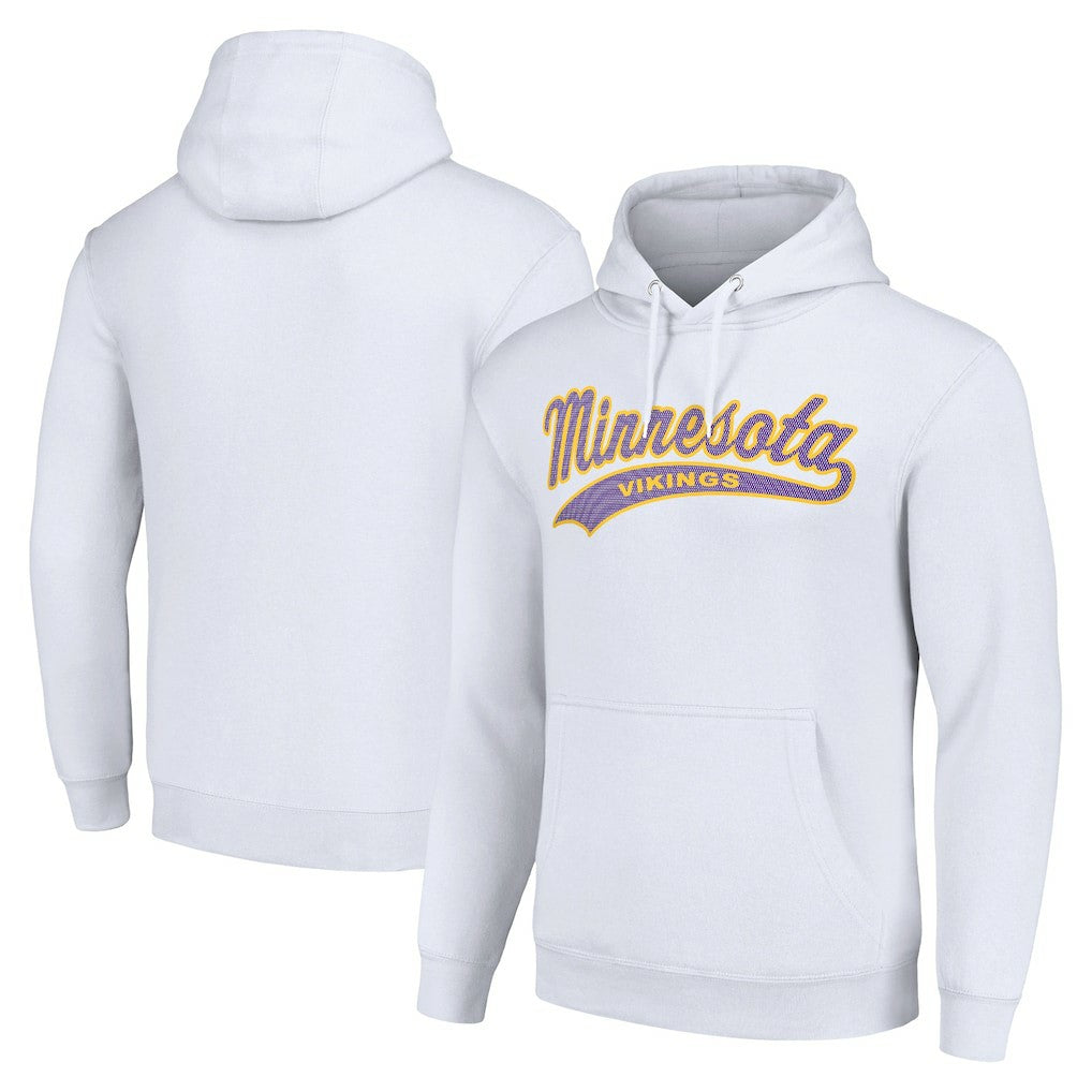 Minnesota Vikings Starter Unisex Tailsweep Pullover Hoodie - White - NFL