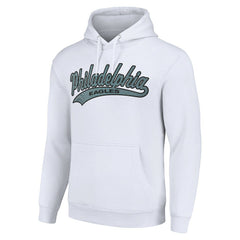 Philadelphia Eagles Starter Unisex Tailsweep Pullover Hoodie - White - NFL