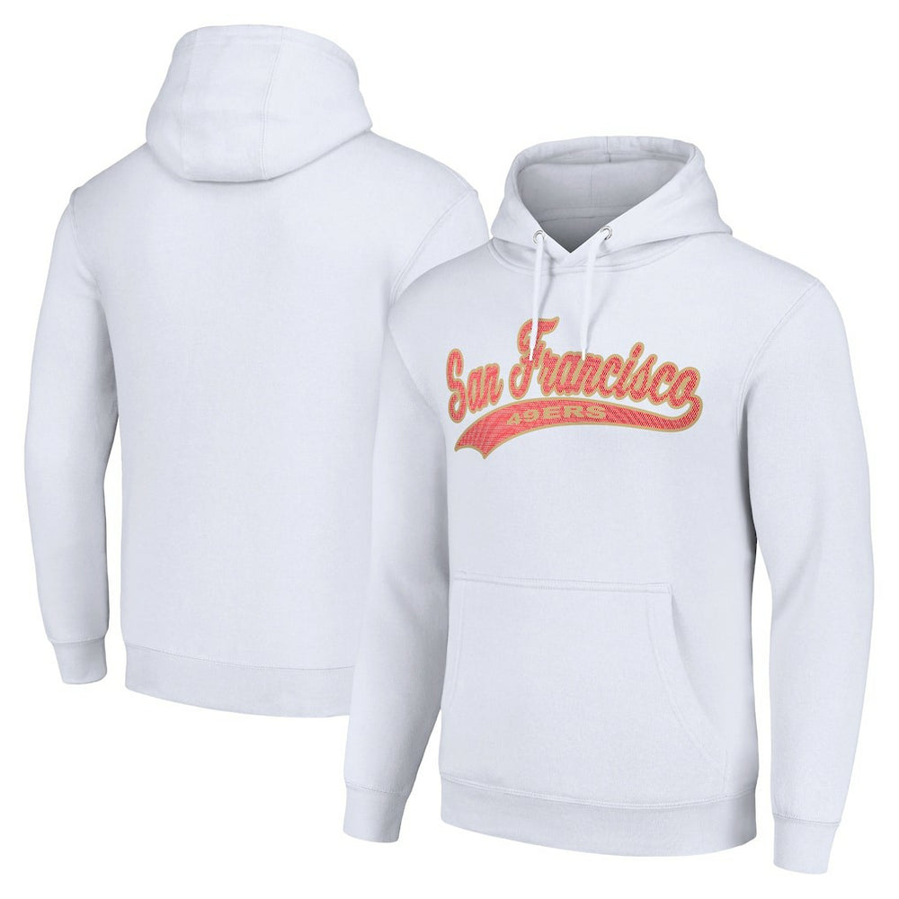 San Francisco 49ers Starter Unisex Tailsweep Pullover Hoodie - White - NFL