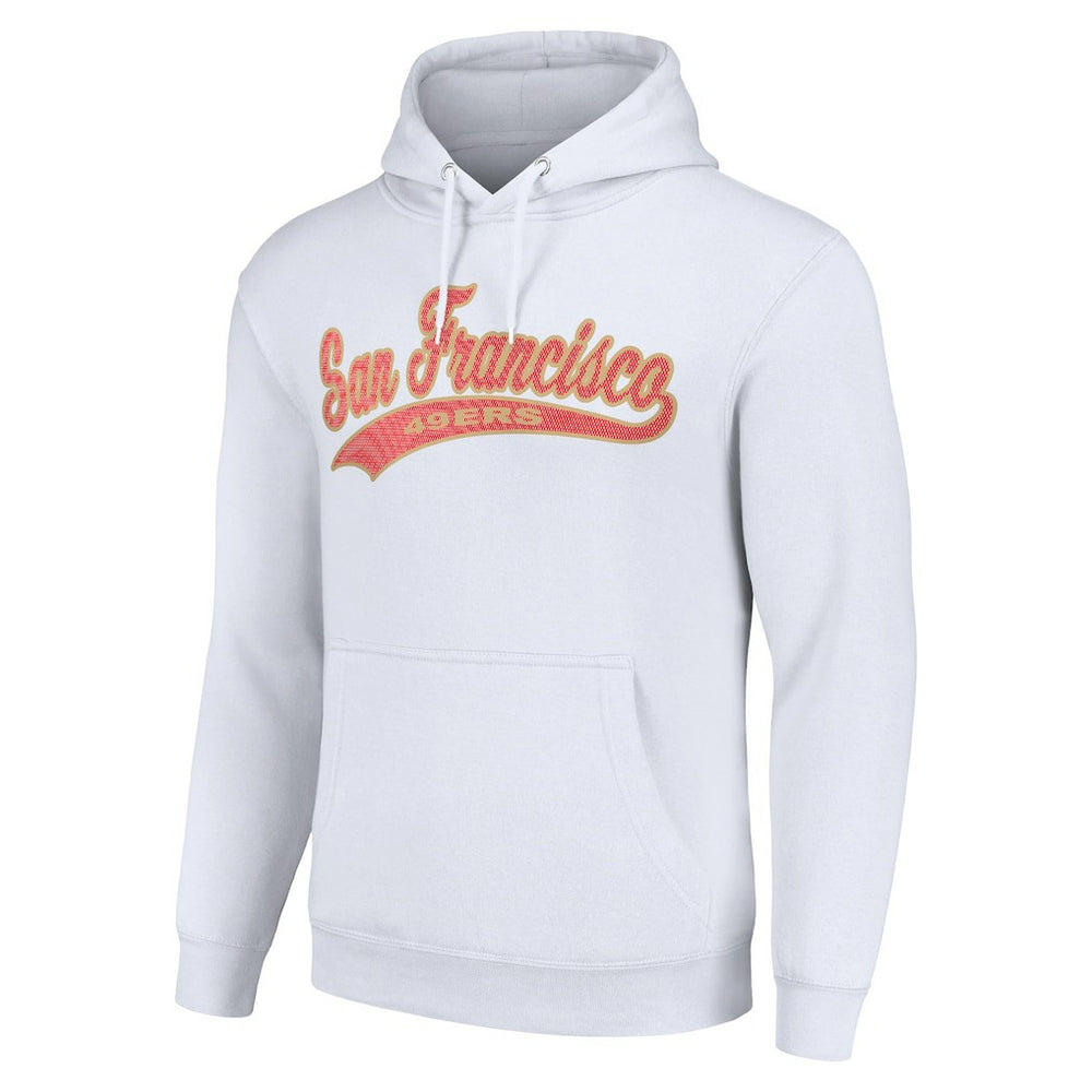 San Francisco 49ers Starter Unisex Tailsweep Pullover Hoodie - White - NFL